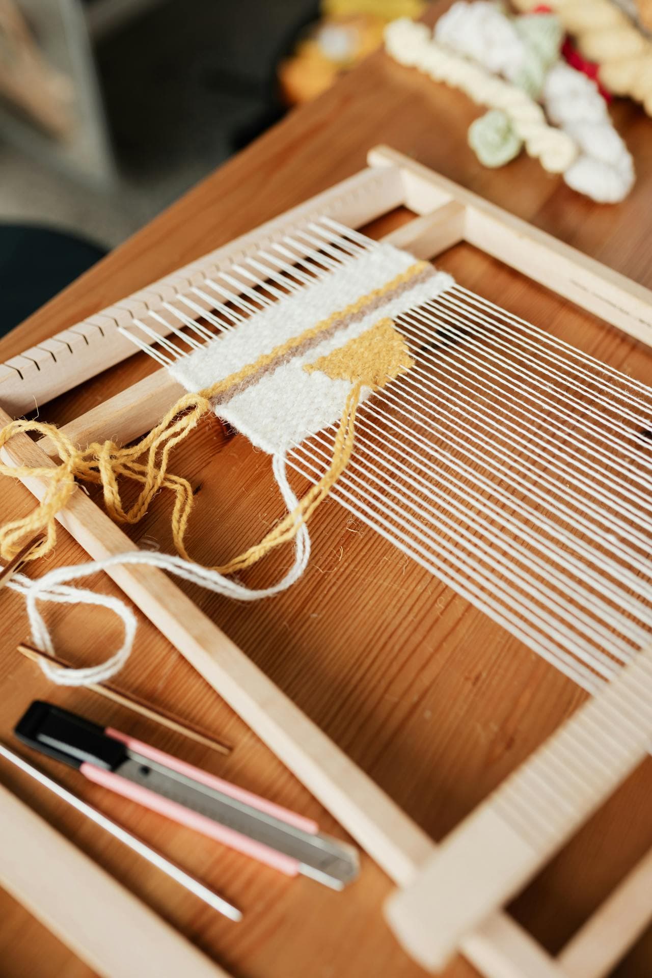 Loom weaving